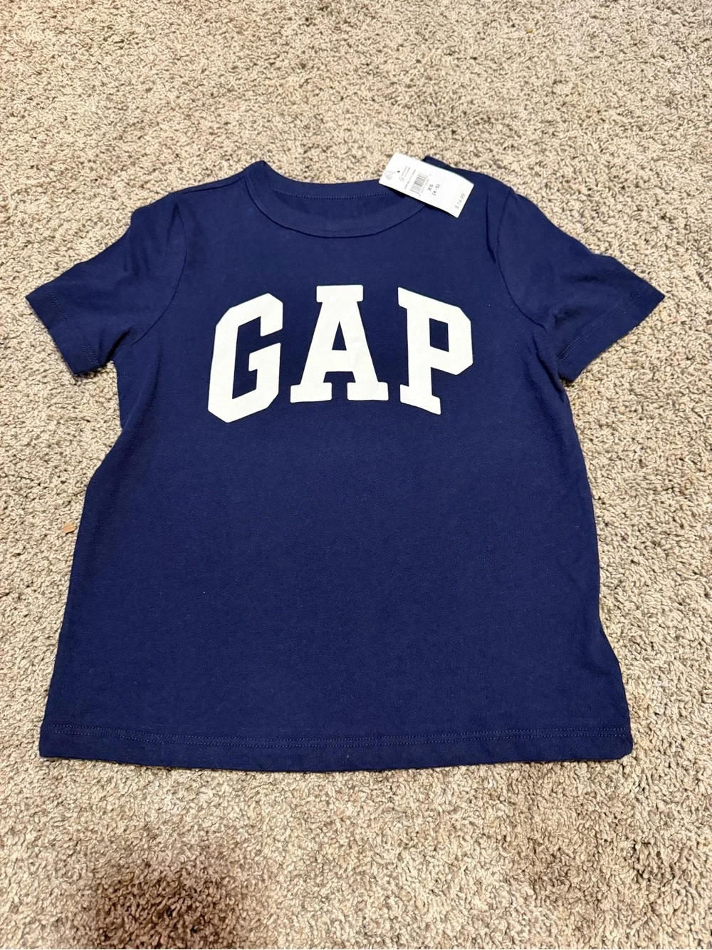 GAP Navy Blue Short-Sleeve Logo Tee